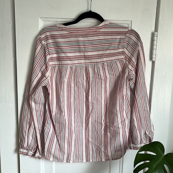Joie Stripe Peasant Top - Picture 4 of 6